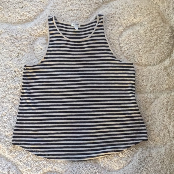 Old Navy Tops - tan and black old navy swing tank